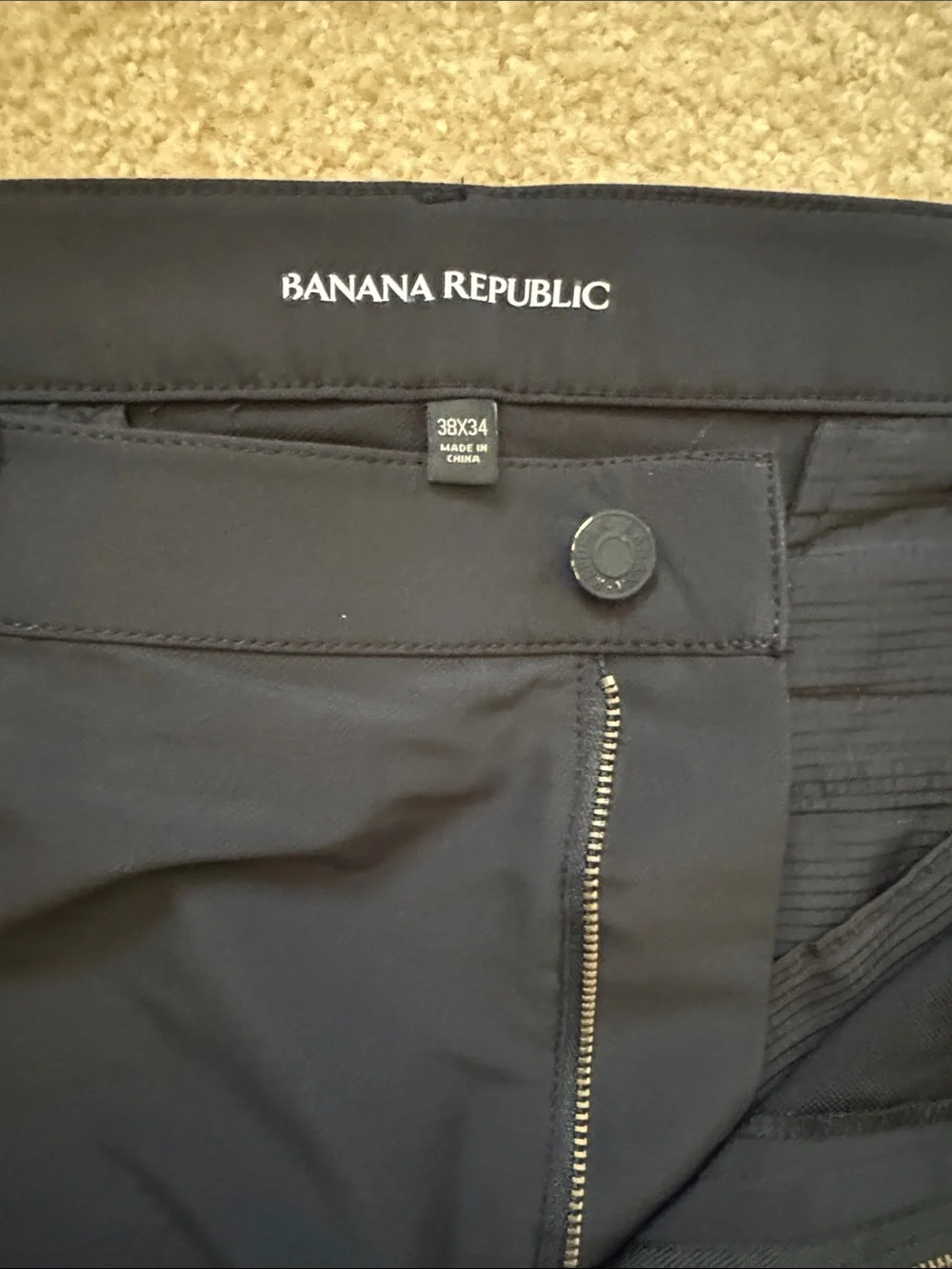 Banana Republic Men's Black Performance dress pants